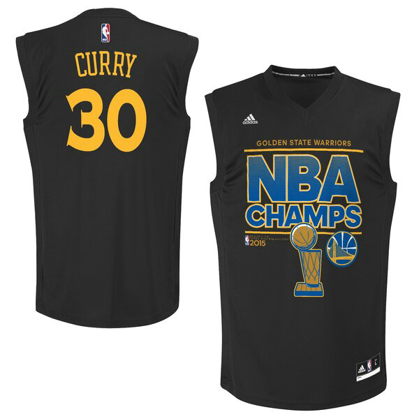 Maillot Golden State Warriors Homme Stephen Curry 30 adidas Noir
